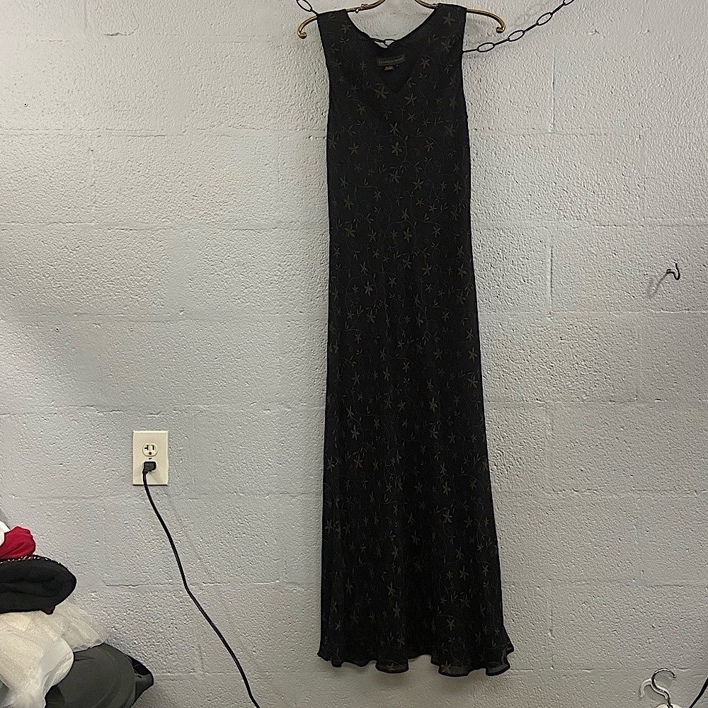 Classiques Entier Black with gold design dress size 8